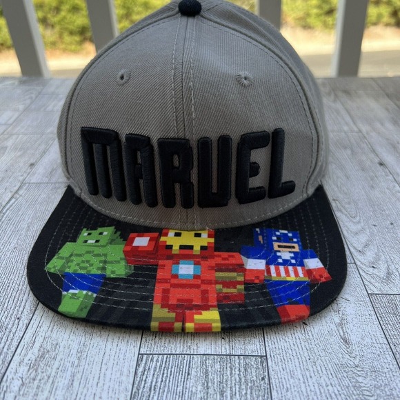Marvel Other - Marvel Original Snapback Grey/Black Hat Cap by Bioworld Merchandise